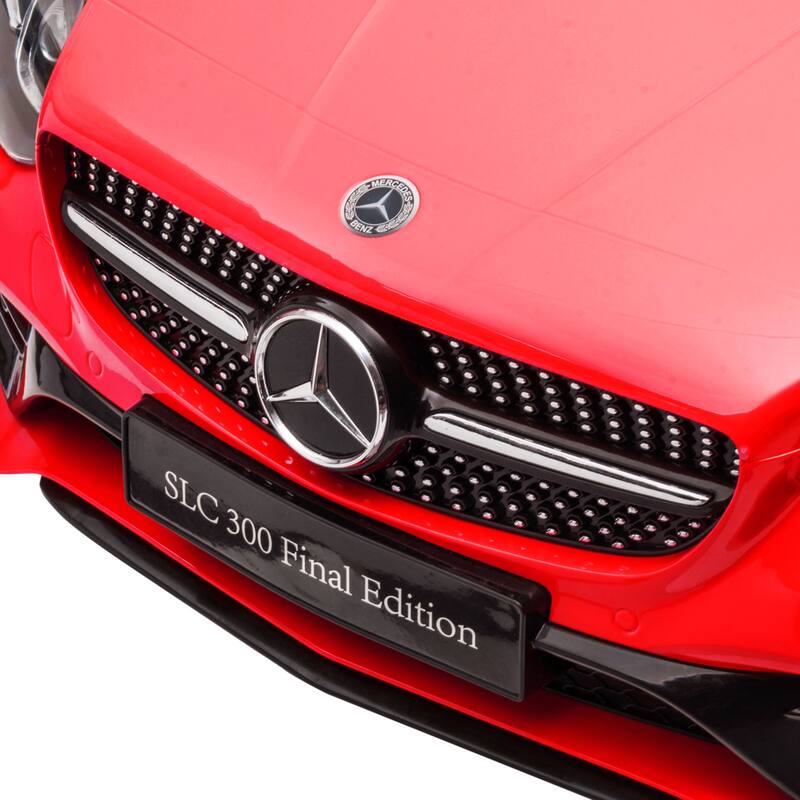 Mercedes SLC 300 Kids Electric Ride On Car with Parent Remote, Music, and LED Lights, Realistic Driving Experience for Kids
