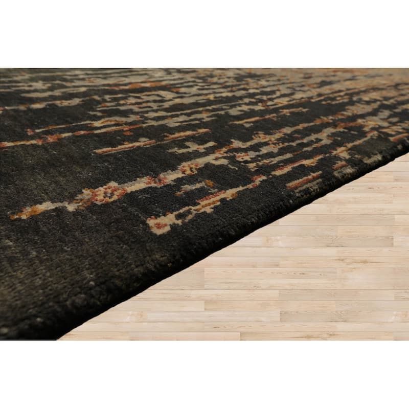 Premium Quality Peach Hand Knotted Traditional Oushak Wool Area Rug - 6' x 8' 8''