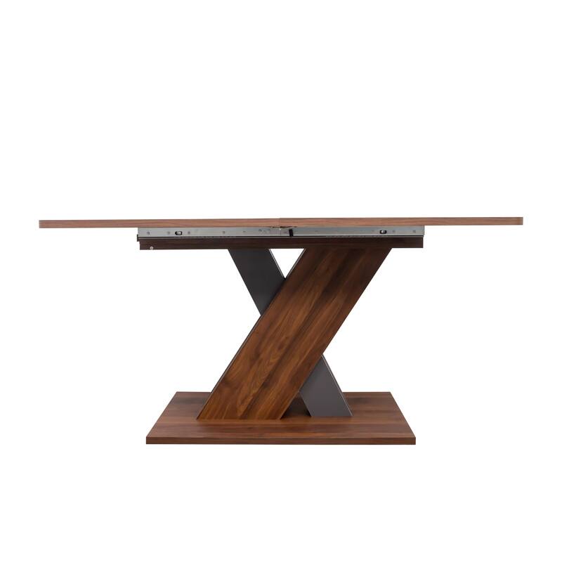 GDF Studio - Reynard Modern Multifunctional Extendable Console Dining Table with X-Base Design - 70.87"