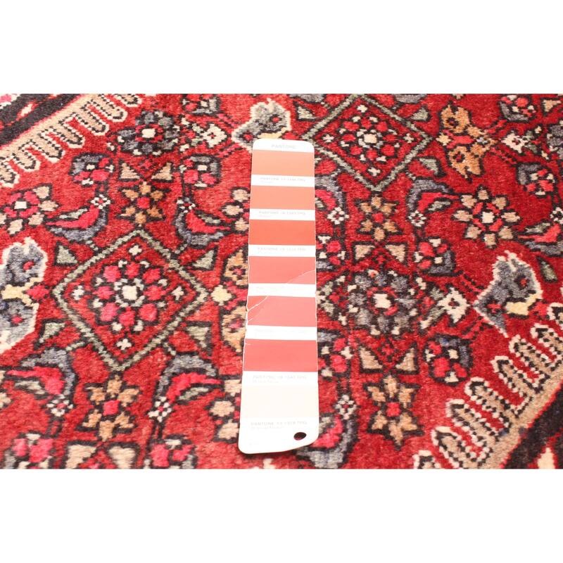 ECARPETGALLERY Hand-knotted Kayseri Red Wool Rug - 4'6 x 7'5