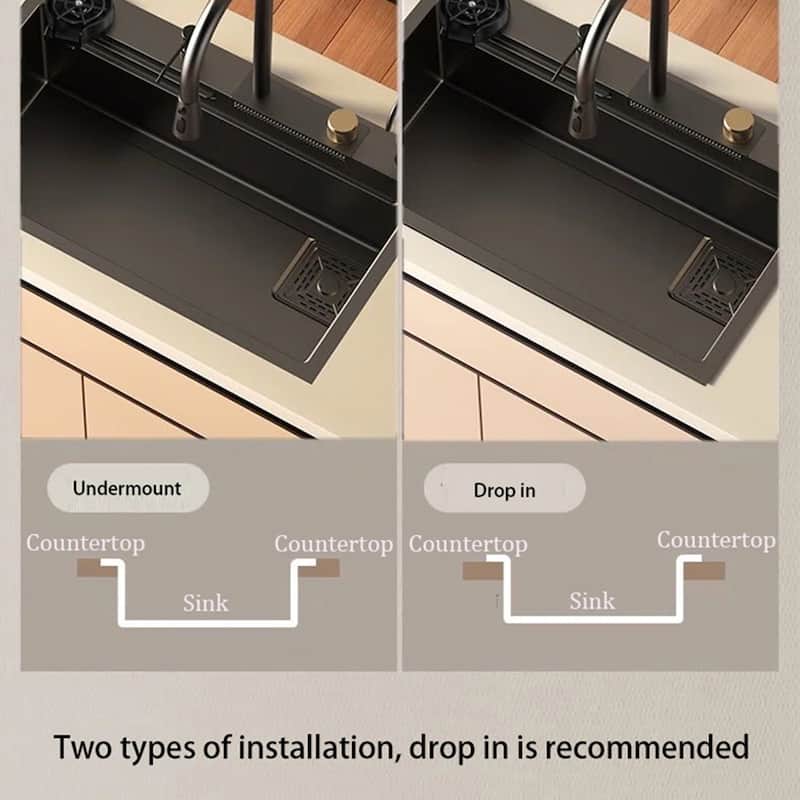 29.5" Rectangle Undermount Single Bowl Stainless Steel Kitchen Sink