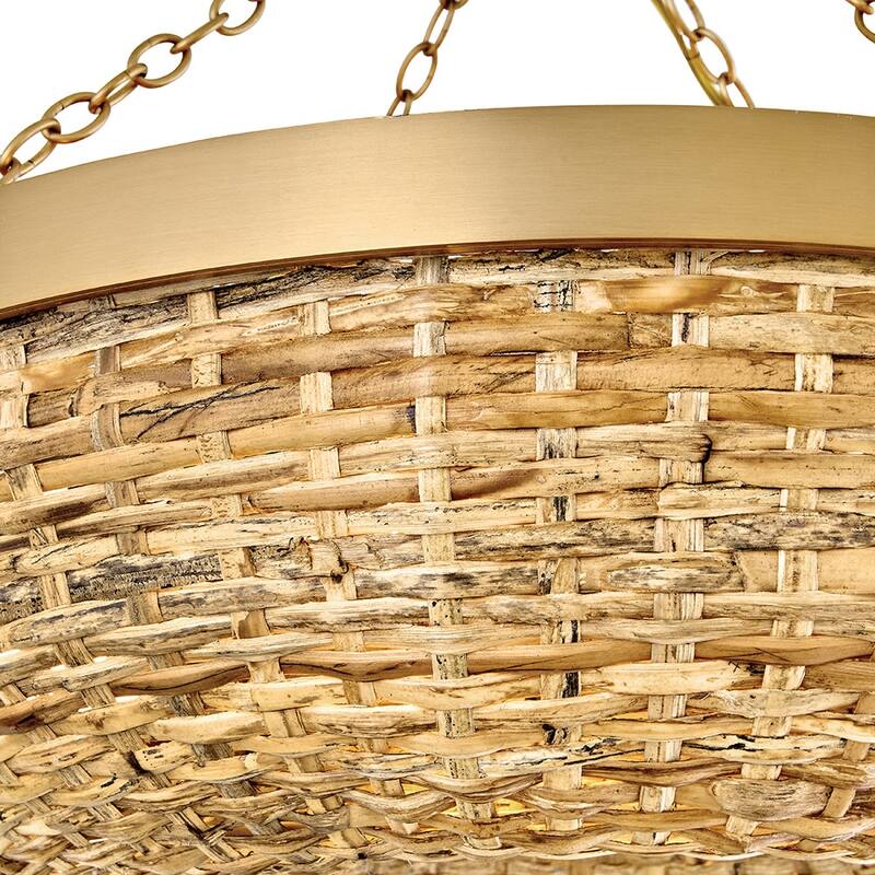 Hinkley Lighting 48423 Sanibel 4 Light 20" Wide LED Pendant with Woven
