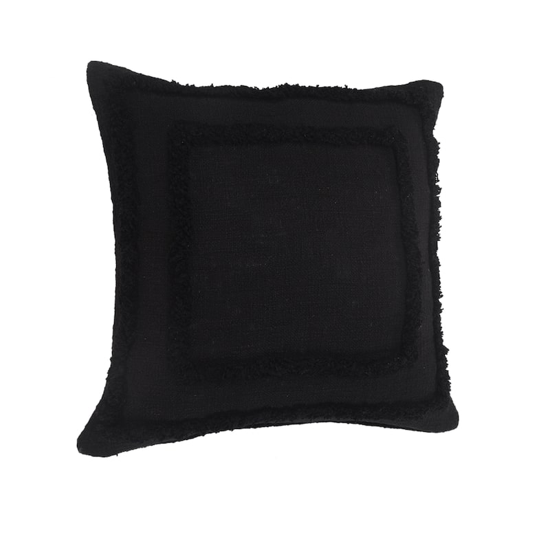 Sevita Bordered Cotton Throw Pillow, Set of 2