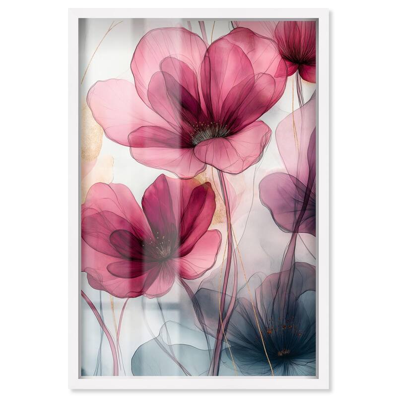 Filigree Flora II Shadowbox by Art Remedy - White - 10" x 15"