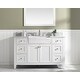 preview thumbnail 1 of 11, Burbank 54" Single Vanity in White