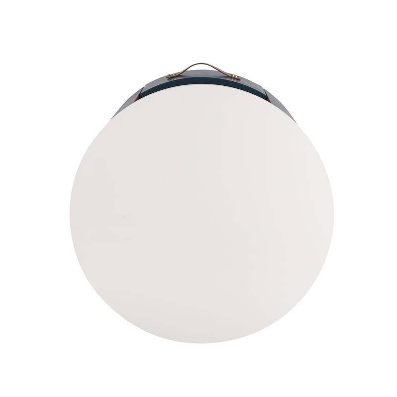 Round Nightstand with Storage Drawer, Sofa End Table Bedroom Bedside Table