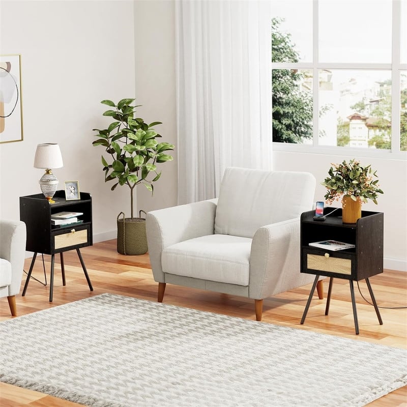 Nightstand with Charging Station