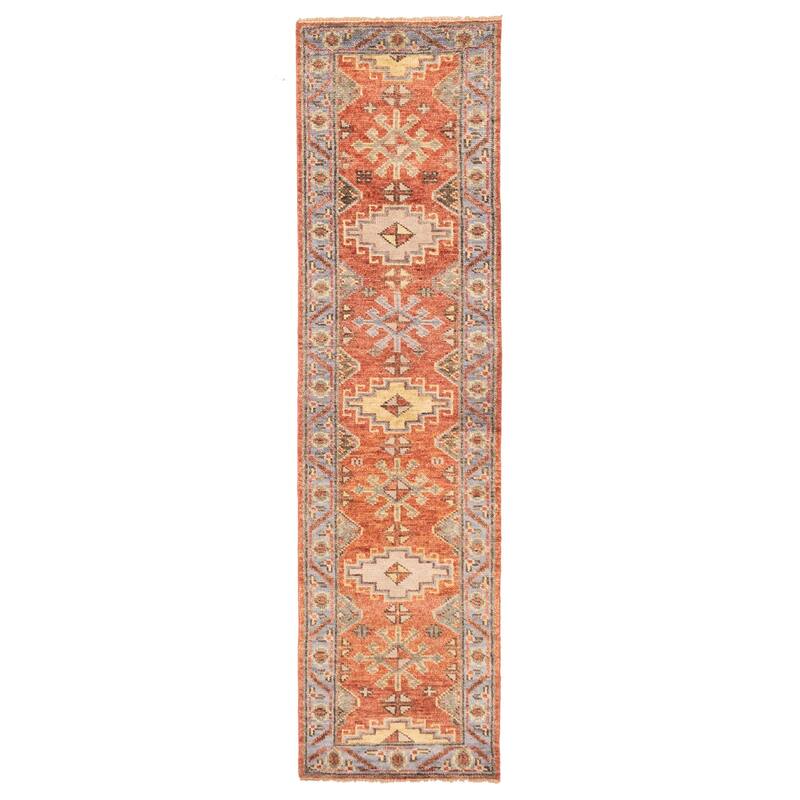 ECARPETGALLERY Hand-knotted Jules Serapi Dark Copper Wool Rug - 2'8 x 10'0
