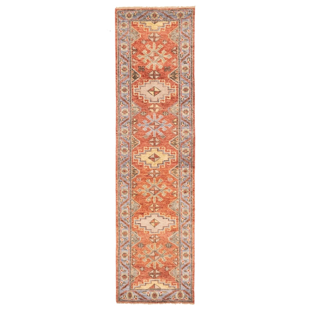 ECARPETGALLERY Hand-knotted Jules Serapi Dark Copper Wool Rug - 2'8 x 10'0