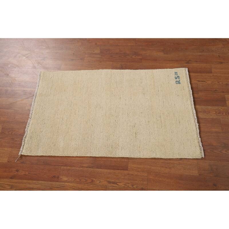 Modern Gabbeh Oriental Foyer Rug Bedroom Handmade Tribal Wool Carpet - 2'0"x 3'2"