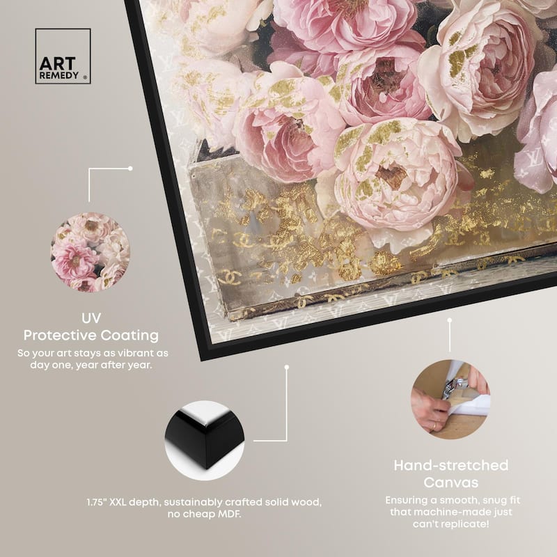 Beautiful Glam Floral Case Canvas by Art Remedy