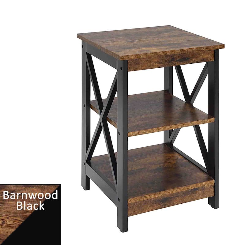 Convenience Concepts Oxford End Table with Shelves