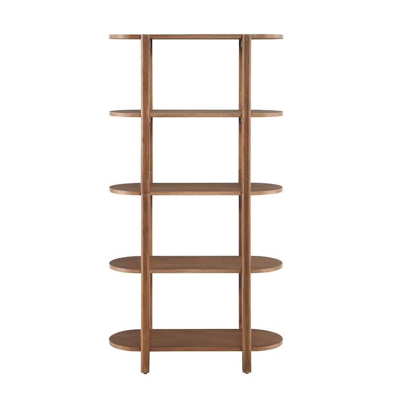 Bower Home 60" Modern Wood Bookcase - 32 W x 15 D x 60 H"