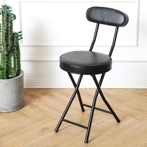 padded stool with back