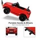preview thumbnail 4 of 5, TOBBI 12V Kids Electric Battery Powered Licensed Land Rover Ride On Toy Car, Red - 30.4