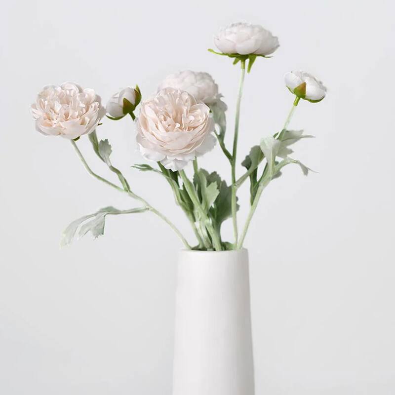 Light Pink Silk Decorative Artificial Lulian(Pack of 1 Branch)