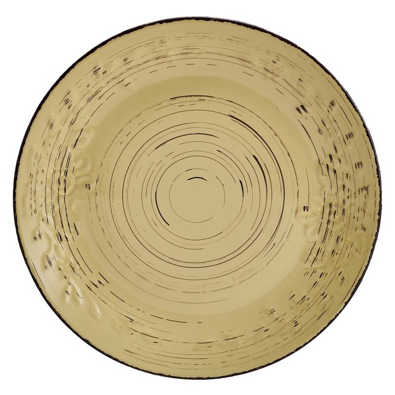 Pfaltzgraff Trellis Sunflower 12-Piece Dinnerware Set, Service for 4