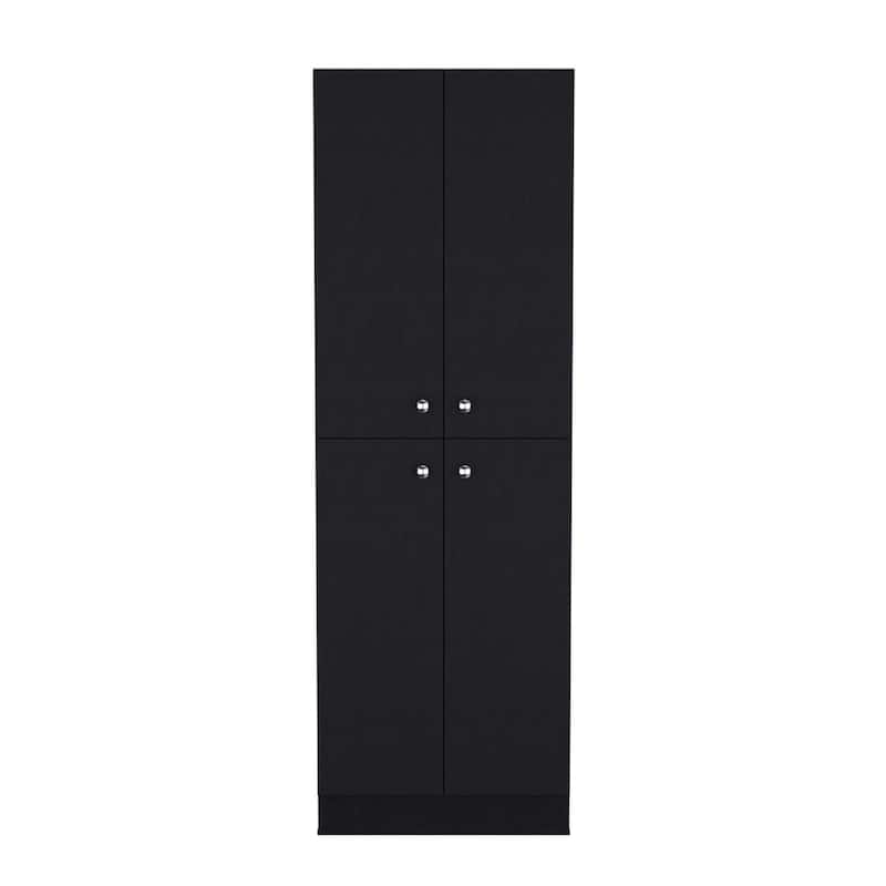 Lynch Kitchen Pantry Storage Cabinet, With 4 Doors, 5 Shelves