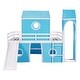 preview thumbnail 7 of 14, Fun and Durable Full Bunk Bed with Slide, Castle Elements, and Semi-Enclosed Space for Kids, Strong Support and Safety Features