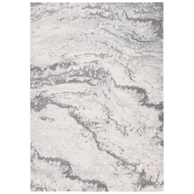 SAFAVIEH Tulum Ludie Bohemian & Eclectic Rug - 5'3" x 7'6" - Ivory/Grey
