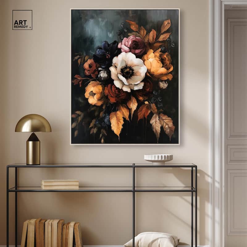 Dark Roses Beauty II Canvas by Art Remedy