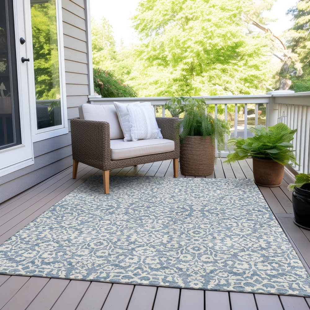 Machine Washable Indoor/ Outdoor Chantille Traditional Farmhouse Rug