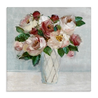 Stupell Romantic Pink & Red Bouquet Canvas Wall Art Design By Sally ...