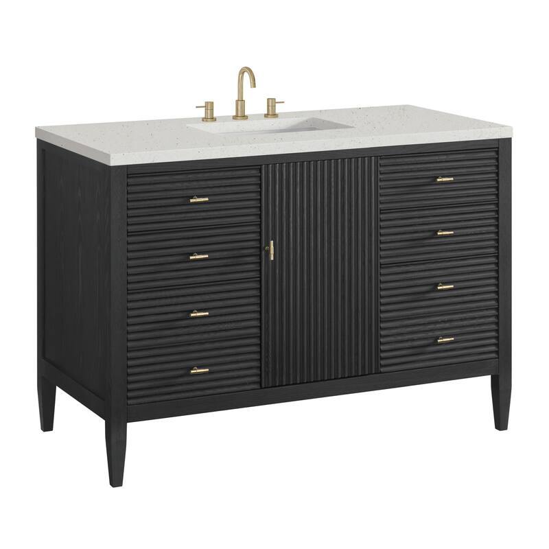 James Martin Vanities 485-V48-3LDL Myrrin 48" Single Basin Wood Vanity