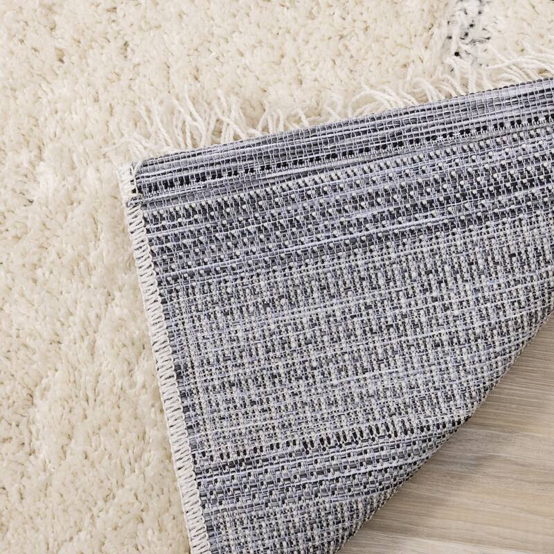 Napa Collection - Cream Angled Lines Rug