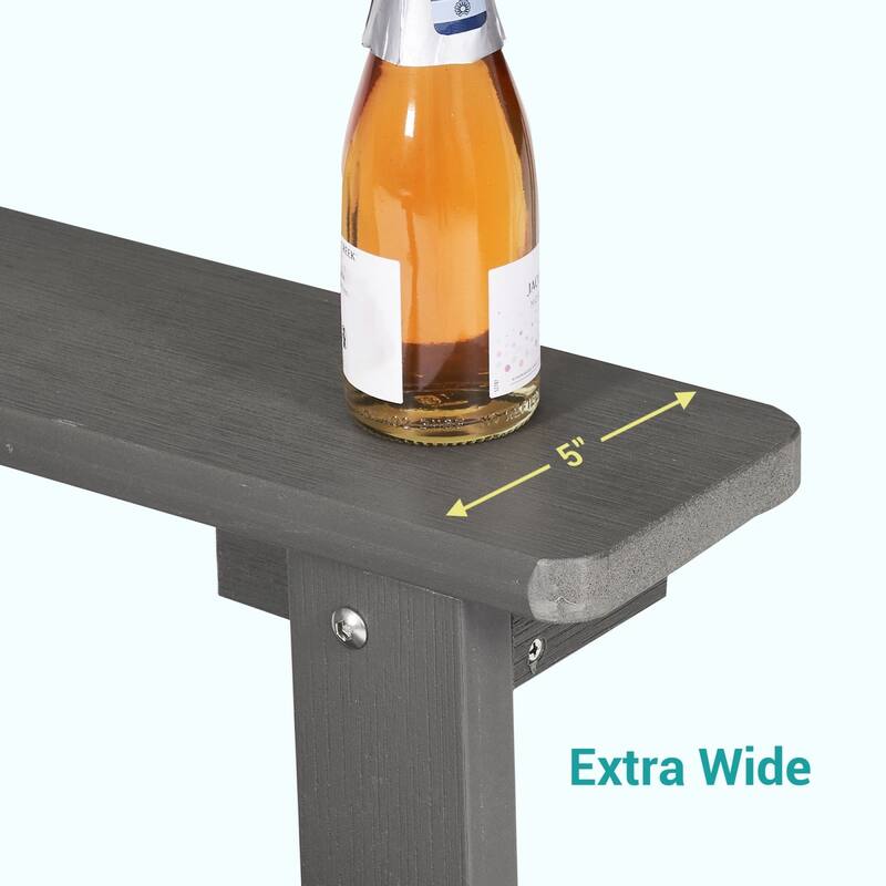 Bonosuki Weather-resistant Wood Outdoor Adirondack Chairs-Set of 4