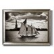preview thumbnail 1 of 7, The Clipper & the Liberty Premium Framed Canvas- Ready to Hang 16X20 - Silver