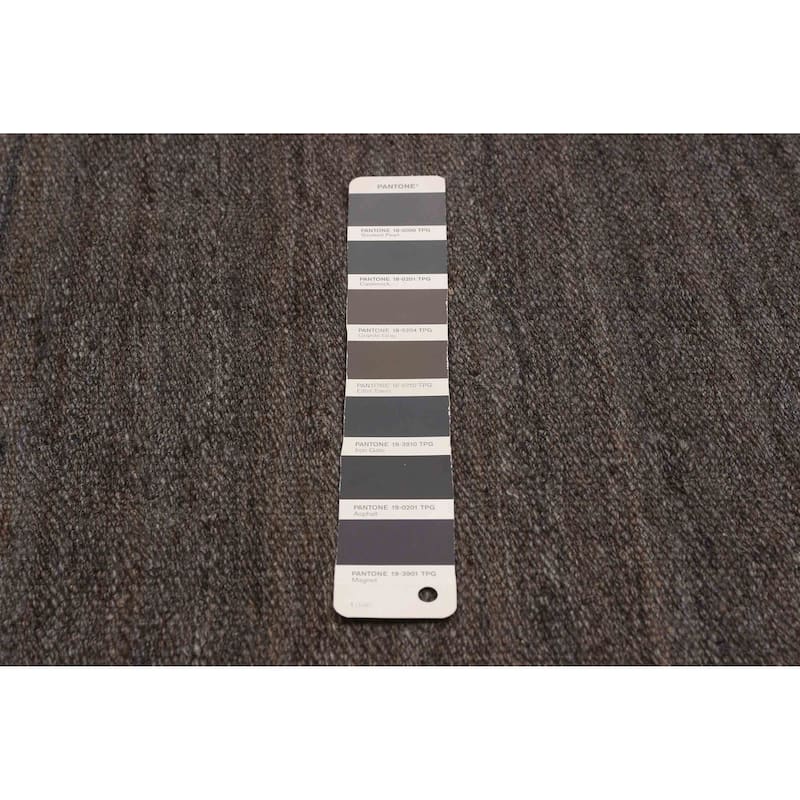 ECARPETGALLERY Flat-Weave Ankara FW Grey Wool Rug - 8'10 x 9'4