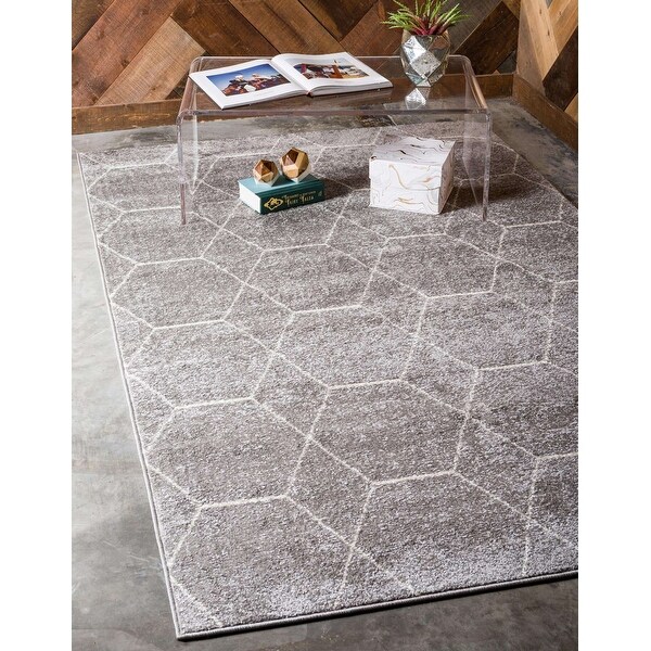 Unique Loom Geometric Trellis Frieze Area Rug. Opens flyout.
