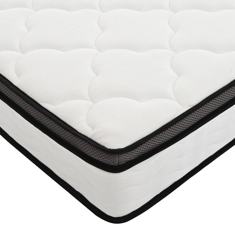 GDFStudio - Aldric 12 Inch Hybrid Memory Foam and Pocket-Spring Mattress with Bamboo Fiber Cover
