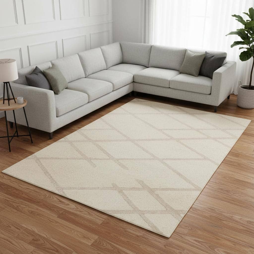 HomeRoots Solid Color Modern Rectangle Area Rug - 8' X 11'