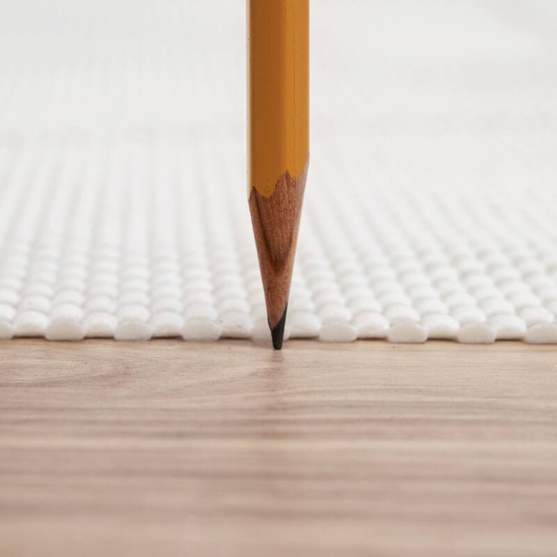 Divine Grip Traditional Solid Non Slip Rug Pad - Cream