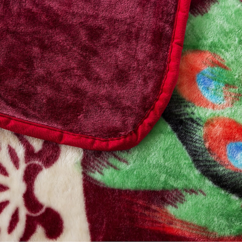 Printed Rachel Plush Blanket 75"x91"