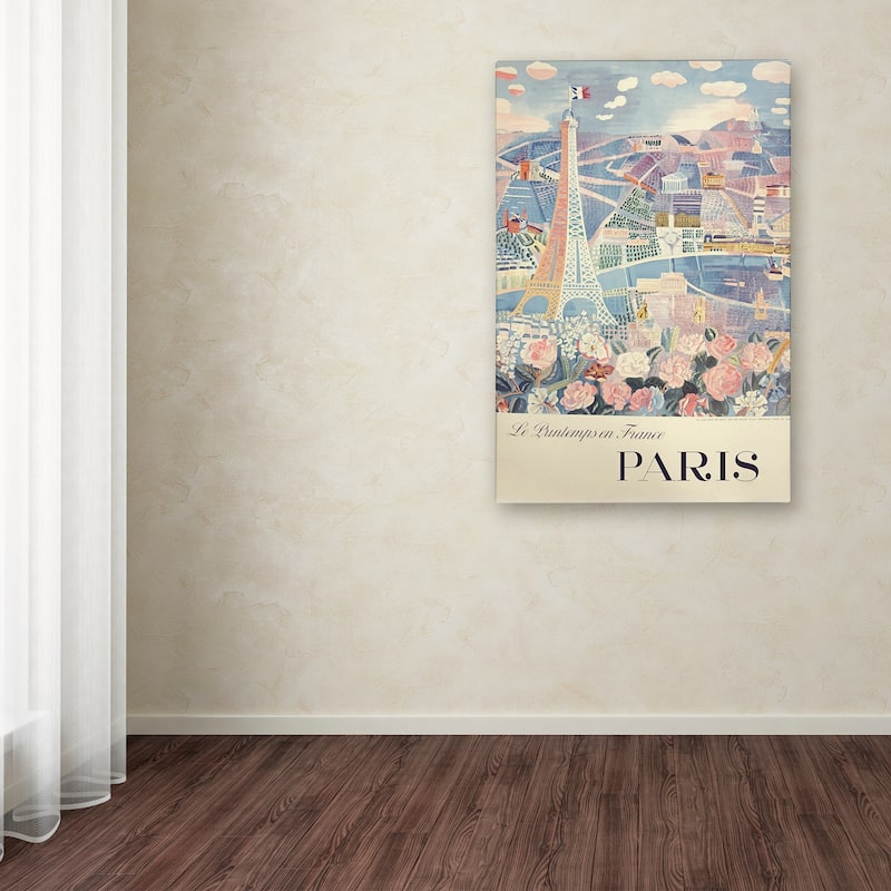 Vintage Apple Collection 'Printemps Paris' Canvas Art
