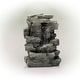 preview thumbnail 2 of 13, Alpine Corporation 13" Tall Indoor 4-Tier Cascading Tabletop Fountain with LED Lights, Gray