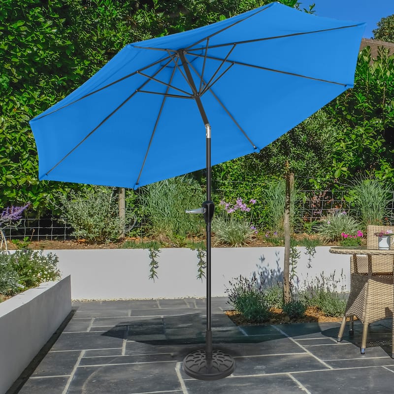 10 ft patio umbrella red Round Scarlet Patio Umbrella