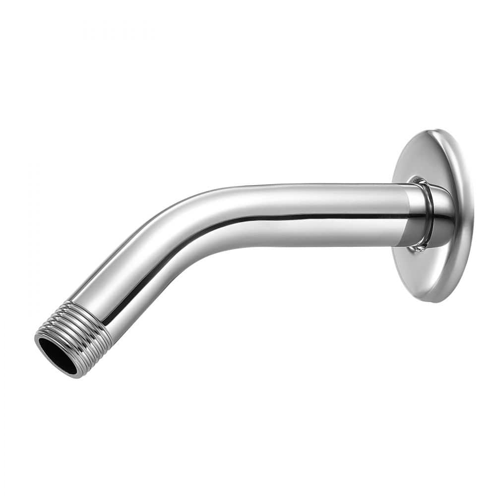 Chrome Stainless Steel 6 Inch Shower Head Extension Arm with Universal Thread - 6.0 x 1.8 x 2.8 in