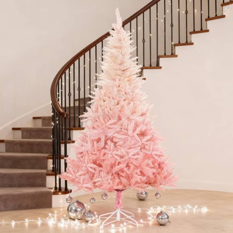 Spruce Artificial Christmas Tree - Realistic Branches - Pink