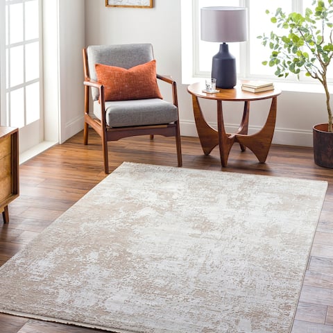 Dawley Glam Abstract Viscose Blend Area Rug