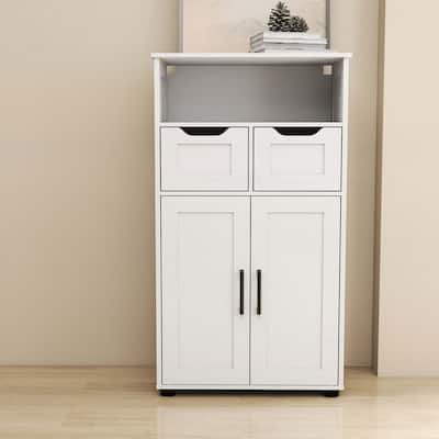 Farmhouse-Inspired Versatile Double-Door Storage Cabinet