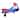 Alex:Lightning Glow Rider -Blue & Red -Inertia & Movement Powered Ride-On Toy,3+ - Blue/Red