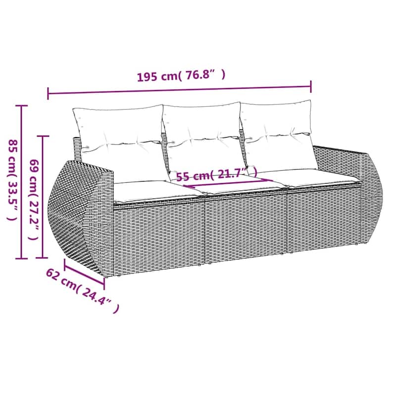 vidaXL Garden Sofa Set