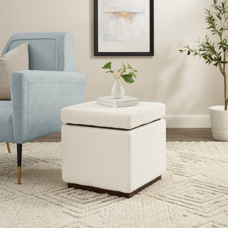 Rue Sherpa Square Storage Ottoman