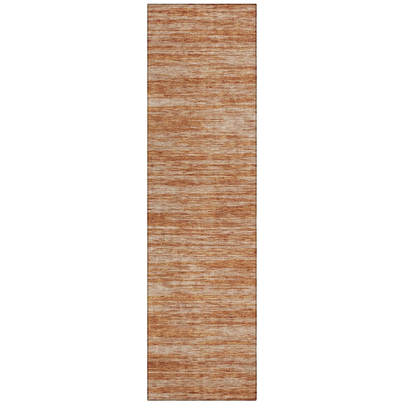 Machine Washable Indoor/ Outdoor Casual Ombre Chantille Rug