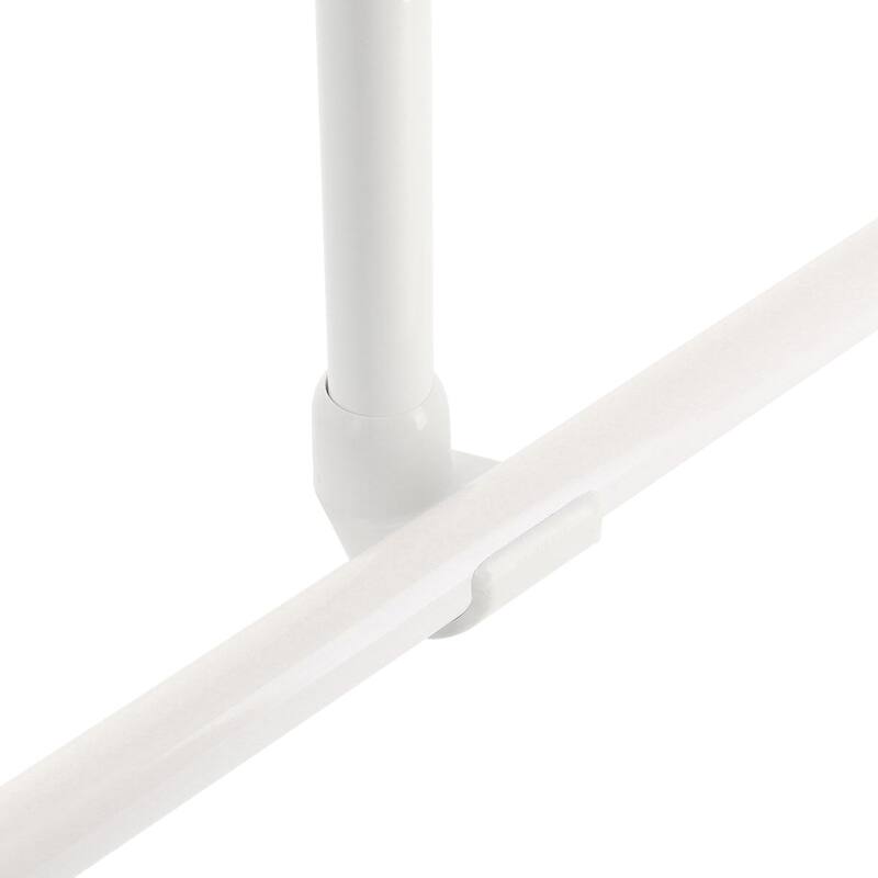 Adjustable Ceiling Curtain Rod - Mount Support for Bathtub or Shower Curtain Rod