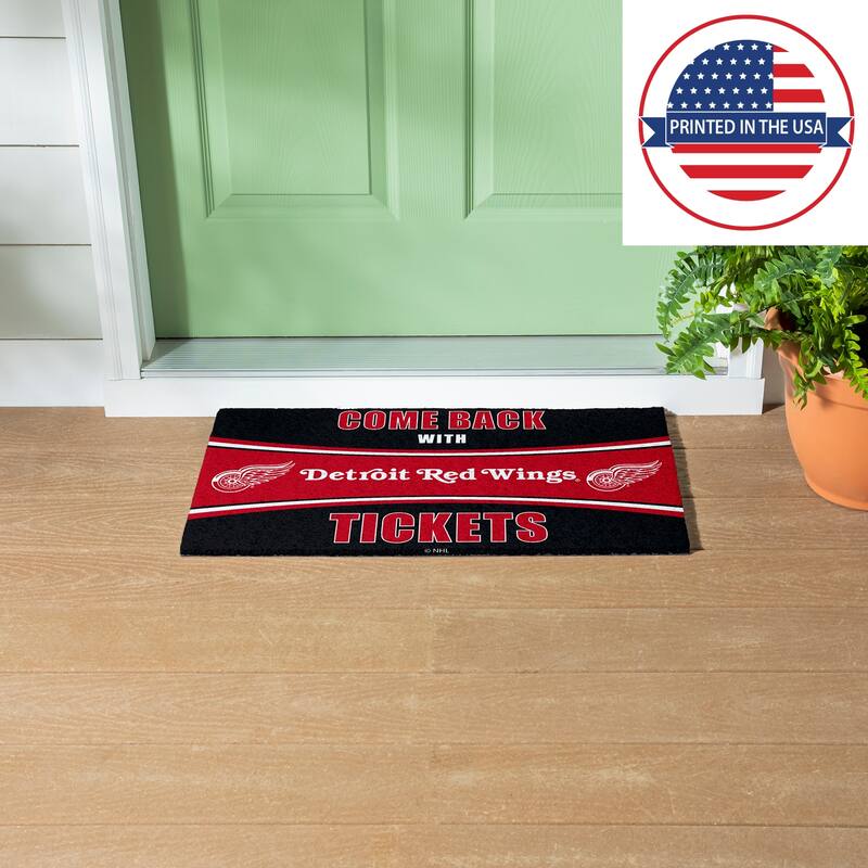 Dallas Stars 28 in. x 16 in. PVC "Come Back With Tickets" Trapper Door Mat
